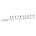 Schneider Electric Repère encliquetable blanc 25 Brochettes de 10 Caractère V