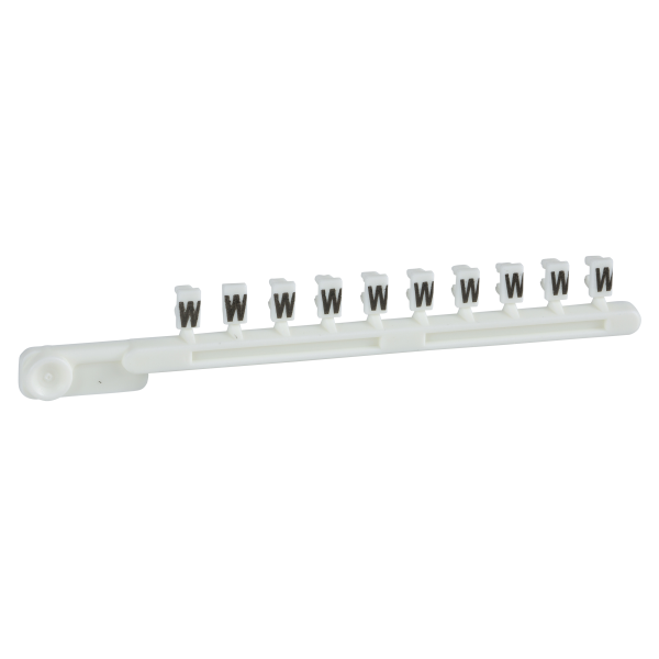 Schneider Electric Repère encliquetable blanc 25 Brochettes de 10 Caractère W