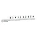 Schneider Electric Repère encliquetable blanc 25 Brochettes de 10 Caractère X