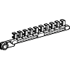 Schneider Electric Repère encliquetable blanc 25 Brochettes de 10 Caractère 0 à 9