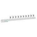 Schneider Electric Repère encliquetable blanc 25 Brochettes de 10 Caractère 9