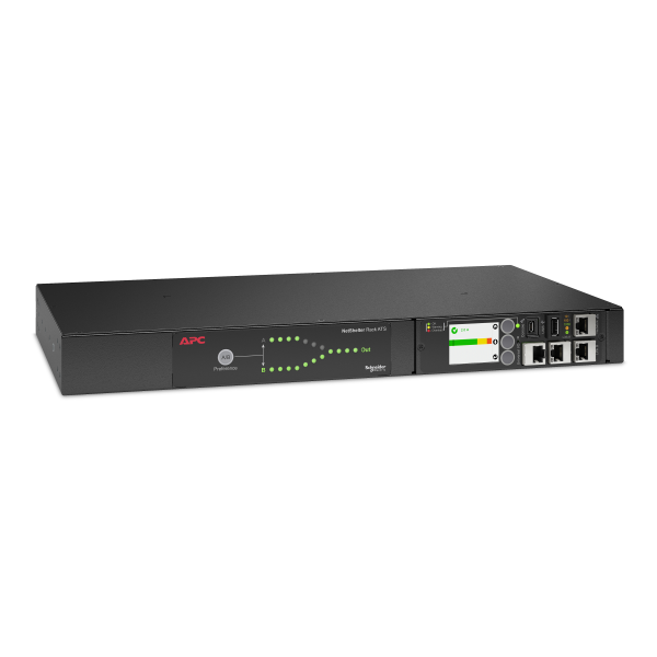 Rack ats, 230v, 16a, 2 entrées iec 309, 1 sortie iec 309