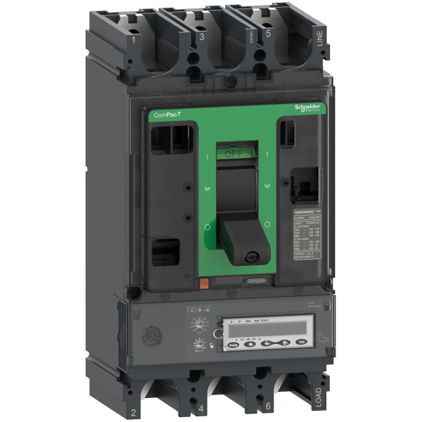 Compact nsx630r - disjoncteur - micrologic 6.3em 500a - 3p3d - 200ka - fixe