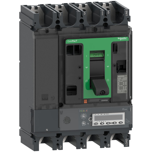 Compact nsx630hb2 - disjoncteur - micrologic 6.3e 630a - 4p4d - 100ka - fixe