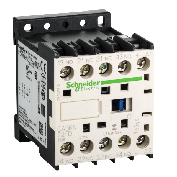 Schneider Electric Contacteur Ca3K 2 F Plus 2 O Instantané 10 A 110 V Cc