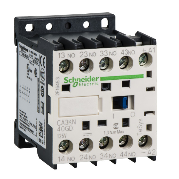 Schneider Electric Contacteur Ca3K 4 F Plus 0 O Instantané 10 A 125 V Cc
