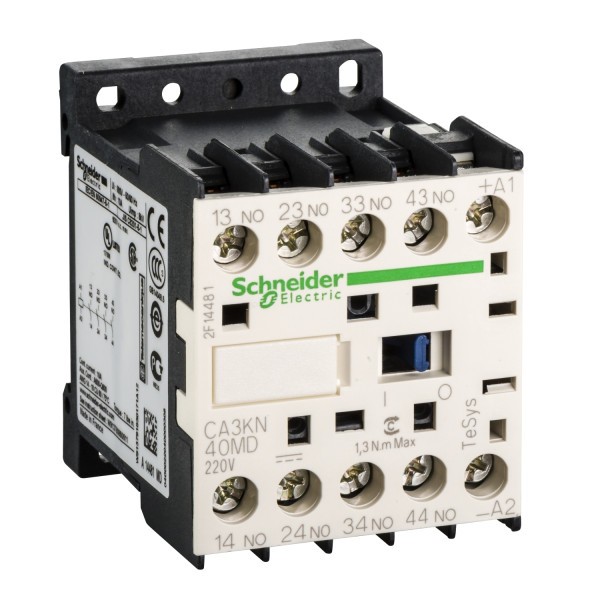 Schneider Electric Contacteur Ca3K 4 F Plus 0 O Instantané 10 A 220 V Cc