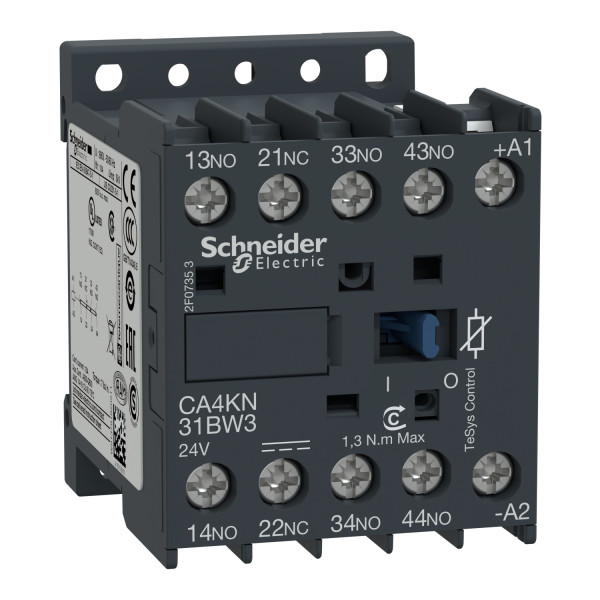 Schneider Electric Contacteur Ca4K 3 F Plus 1 O Instantané 10 A 110 V Cc