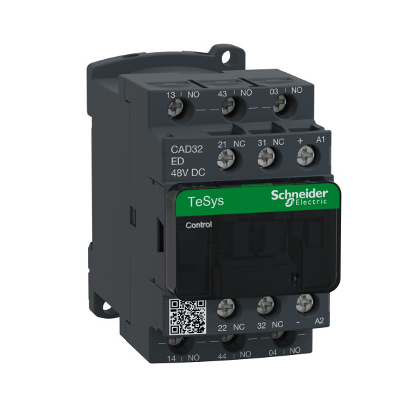 Schneider Electric Contacteur Tesys Cad32 3 F Plus 2 O Instantané 10 A 48 V Cc