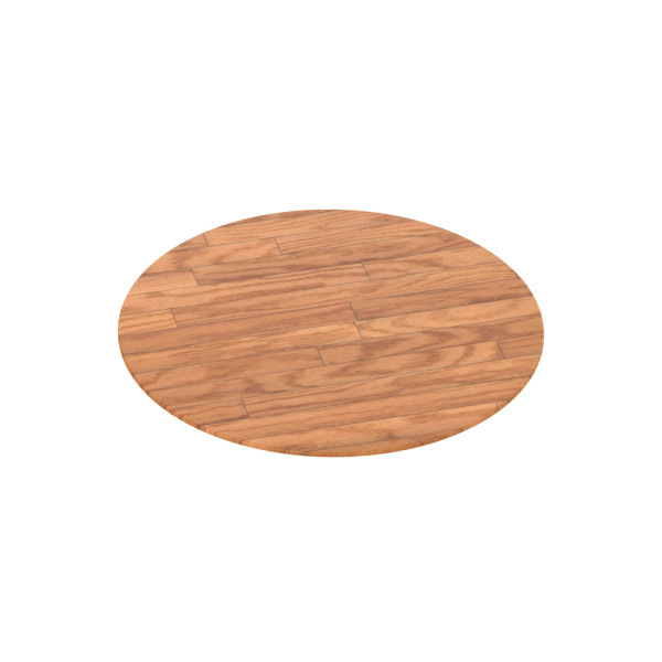 Unica system+ - table en bois chêne pour colonnette - pleine