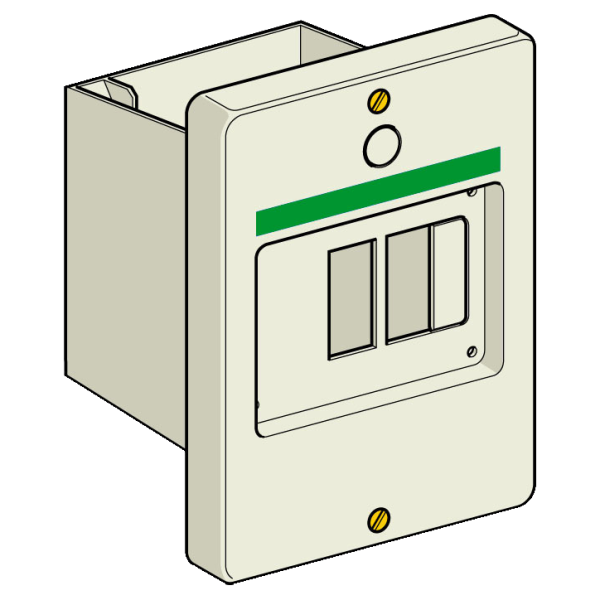 Schneider Electric Coffret Vide pour Gv2Me Plastronique