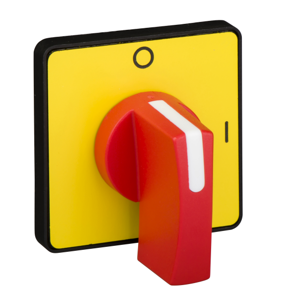 Schneider Electric Tête de Manoeuvre 45 X 45 Mm Jaune Crosse Rouge Oi