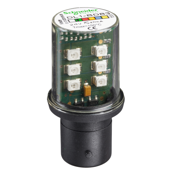 Schneider Electric Lampe de Signalisation Del Vert Ba 15D 24 V