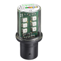 Schneider Electric Lampe de Signalisation Del Clignotante Vert Ba 15D 24 V