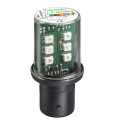 Schneider Electric Lampe de Signalisation Del Clignotante Rouge Ba 15D 24 V