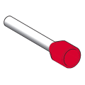 Schneider Electric Embout de câblage Surmoulé Format Long 1 Mm² Rouge