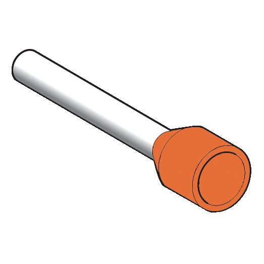 Schneider Electric Embout de câblage Format Long 4 Mm² Orange