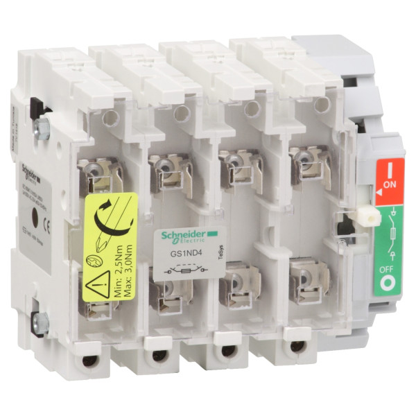 Schneider Electric Bloc de Base Interrupteur sectionneur Fusible Gs1 4P 4 F Din 250 A