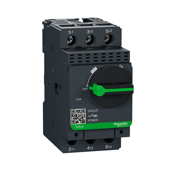 Schneider Electric Disjoncteur Moteur Gv2L 2,5 A 3P 3D Déclencheur Magnétique