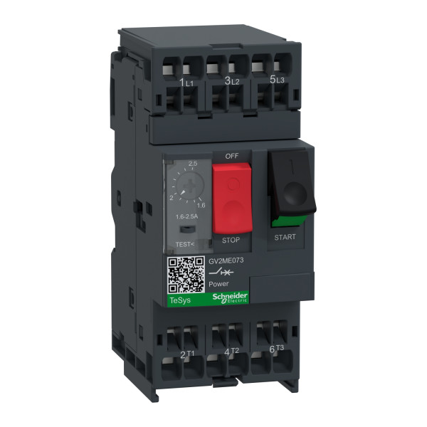 Schneider Electric Disjoncteur Moteur Gv2Me 1,6 à 2,5 A 3P 3D Déclencheur Magnétothermique