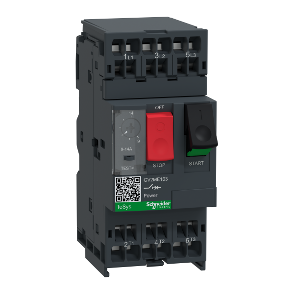 Schneider Electric Disjoncteur Moteur Gv2Me 9 à 14 A 3P 3D Déclencheur Magnétothermique