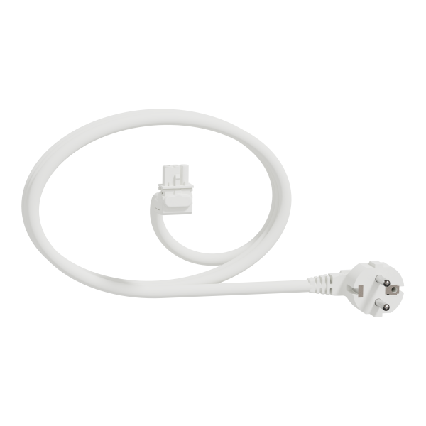 Unica system+ - cable spécifique pour nourrice m - 1,5mm2 - 6m - coudé - blanc