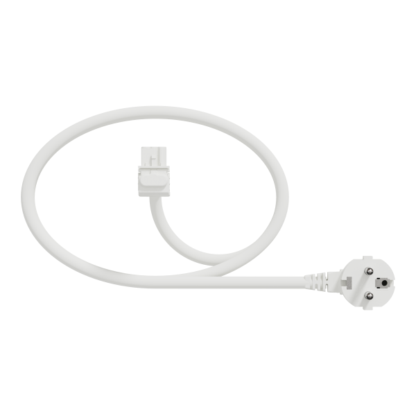 Unica system+ - cable spécifique pour nourrice m - 2,5mm2 - 6m - coudé - blanc