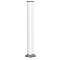 OptiLine 45 - colonnette aluminium laqué blanc polaire - 1 face - 0,7 m
