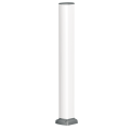 OptiLine 45 - colonnette aluminium laqué blanc polaire - 1 face - 0,7 m
