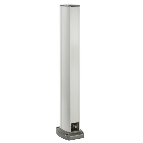 OptiLine 45 - colonnette aluminium laqué blanc polaire - 2 faces - 0,7 m