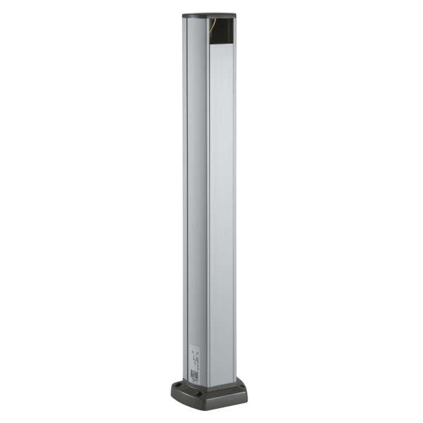 Schneider Electric Optiline 45 - Colonnette Aluminium avec Passage - 1 Face - 0,7 M