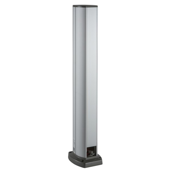 Schneider Electric Optiline 45 - Colonnette Aluminium avec Passage - 2 Faces - 0,7 M