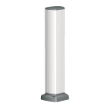 OptiLine 45 - colonnette aluminium laqué blanc polaire - 1 face - 0,43 m