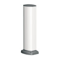 OptiLine 45 - colonnette aluminium laqué blanc polaire - 2 faces - 0,43 m