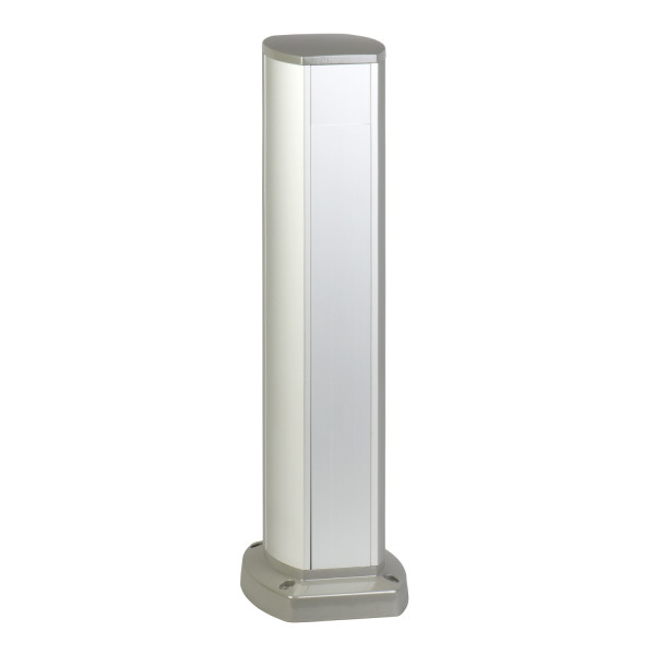 Schneider Electric Optiline 45 - Colonnette Aluminium avec Passage - 2 Faces - 0,43 M