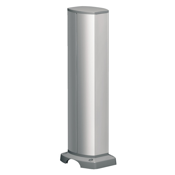 Schneider Electric Optiline 45 - Colonnette Aluminium avec Passage - 2 Faces - 0,43 M