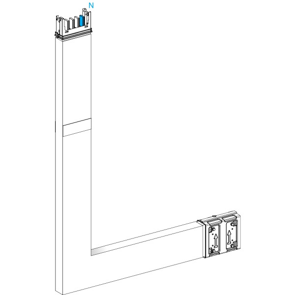 Canalis ksa - coude spécial 400a montage haut - 2 côtés ajust. 250 à 1200mm