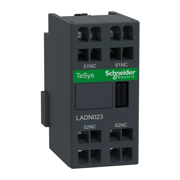 Schneider Electric Bloc de contacts auxiliaires Tesys 0 F Plus 2 O Bornes à Ressort