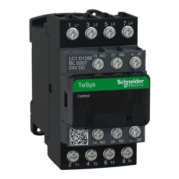 CONTACTEUR TESYS LC1D 4P  2F PLUS 2O  AC1 440V 25 A BOBINE 24 V CC