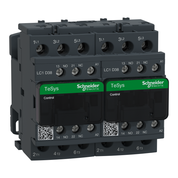 Schneider Electric Contacteur Inverseur Tesys Lc2D 3P Ac3 440V 38 A Bobine 24 V Ca