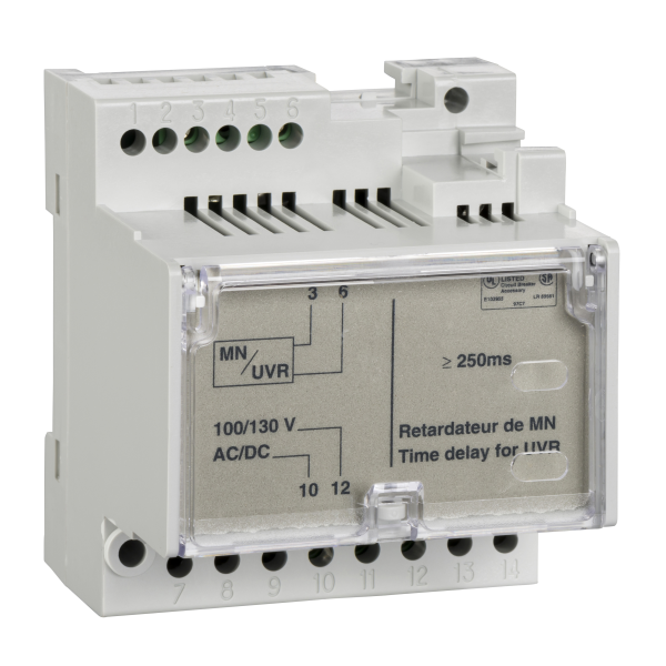 Masterpact mtz1/2/3 - retardateur mn non réglable - 200/250vca/cc