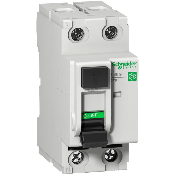 Multi9 - interrupteur différentiel gfp - 2p - 25a 260ma  - type asi - 120-240v