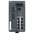 Modicon extended managed switch - 8 ports cuivre + 2 ports fibre optique mm