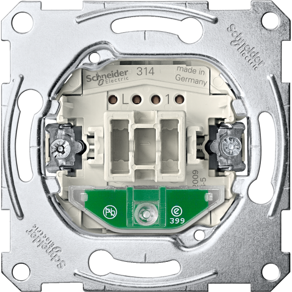 D-life - interrupteur va-et-vient lumineux témoin - 16a - méca seul