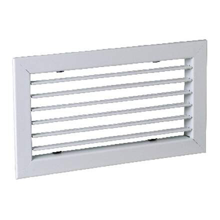 Aldes sc 102 d f3 -  500 x 150 mm - grille acier double déflexion