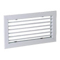 Aldes ac 101 f3 -  300 x 150 mm - grille aluminium simple déflexion