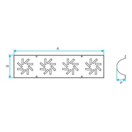 Aldes mini-awt - 12 - diffuseur de contre-marche