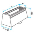 Aldes mef3 300x150/d200 plenum pc clim