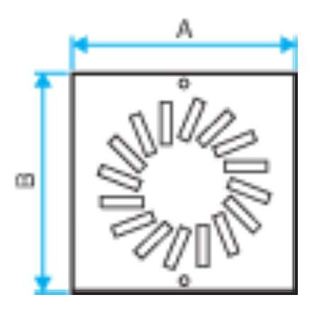 Aldes mini-awt - 24 - diffuseur de contre-marche