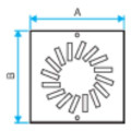 Aldes mini-awt - 16 - diffuseur de contre-marche